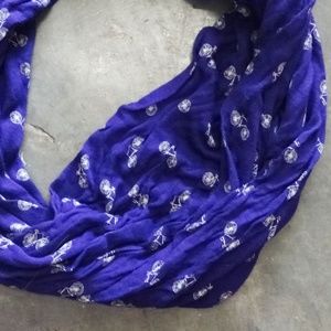 Old Navy Bicycle Purple Infinity Scarf